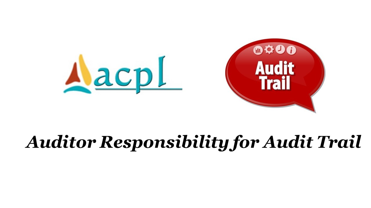 Auditor Reporting for Audit Trail